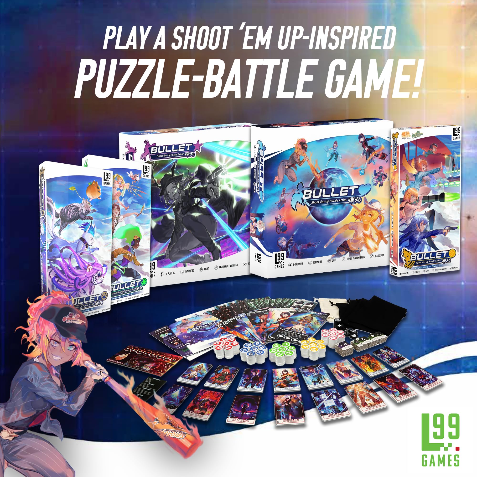 Amazon.com: Bullet Heart – Puzzle-Battle Tabletop Game for 1